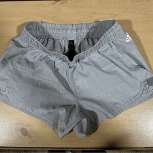 adidas Women's Light Gray Athletic Running Shorts
